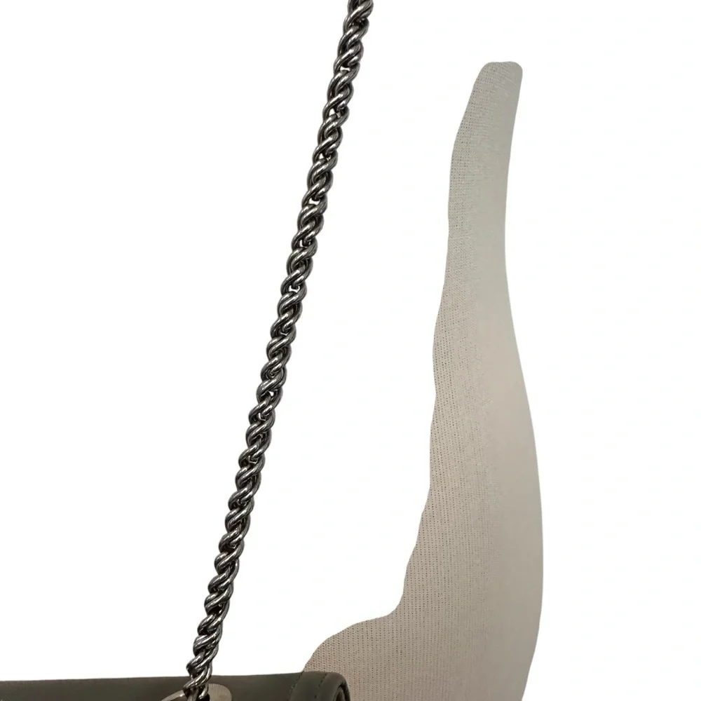 Elegant pewter metallic Leather Frenchy of California made in USA Women's Bag
